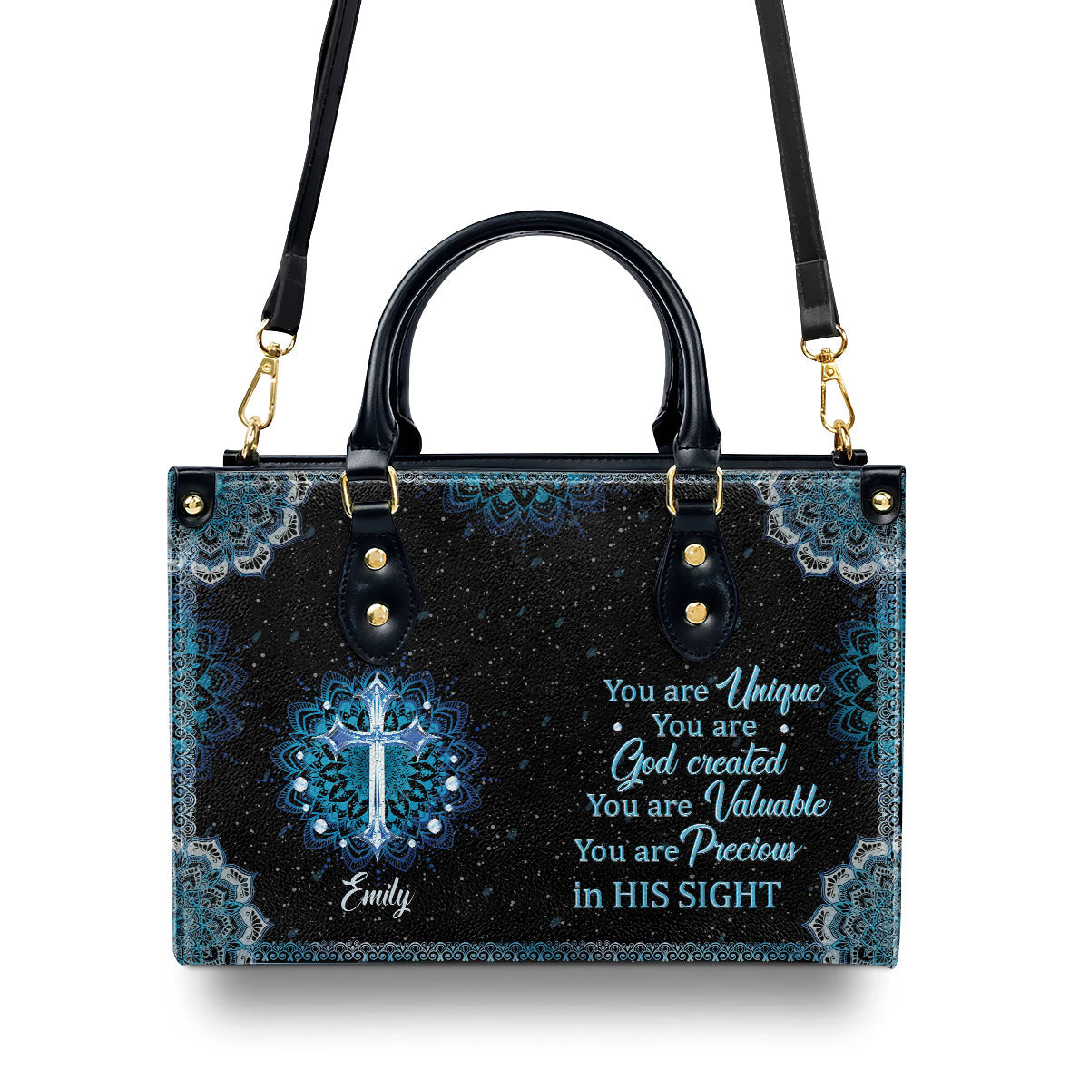 You Are Precious In His Sight - Personalized Leather Handbag GMJSLB200099