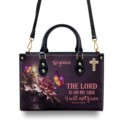 Faith-Based Quote - Personalized Leather Handbag GMJSLB200101