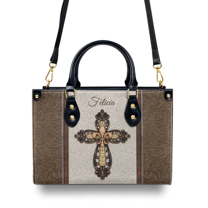 Faith-Inspired - Leather Handbag with Custom Name GMJSLB200093