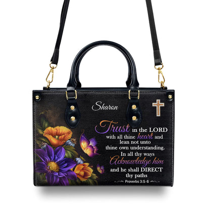 Trust in the Lord - Personalized Leather Handbag GMJSLB200099