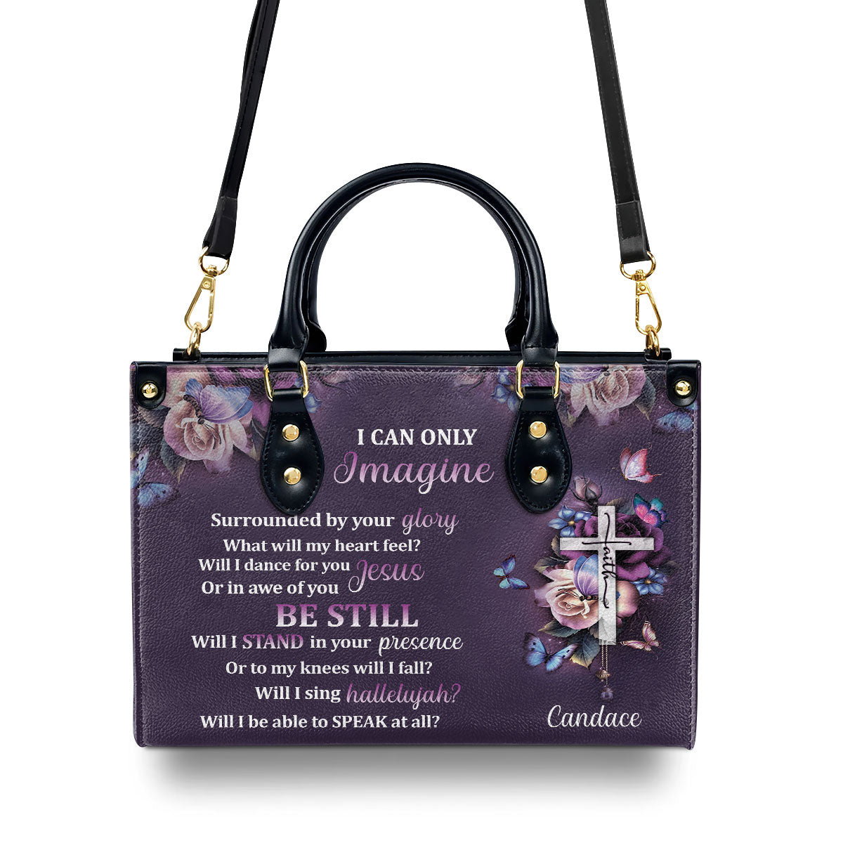 Faith-Inspired - Personalized Leather Handbag for Women GMJSLB200096