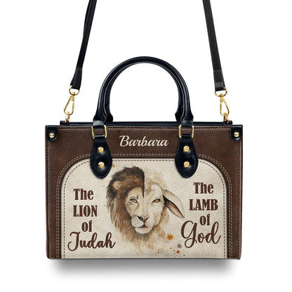 The Lion Of Judah - Personalized Leather Handbag GMJSLB200092