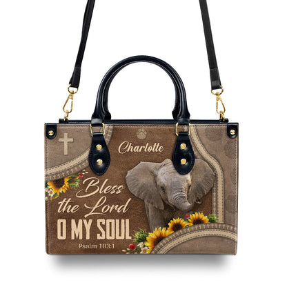 Bless The Lord O My Soul - Personalized Leather Handbag - Gift for Women GMJSLB200111