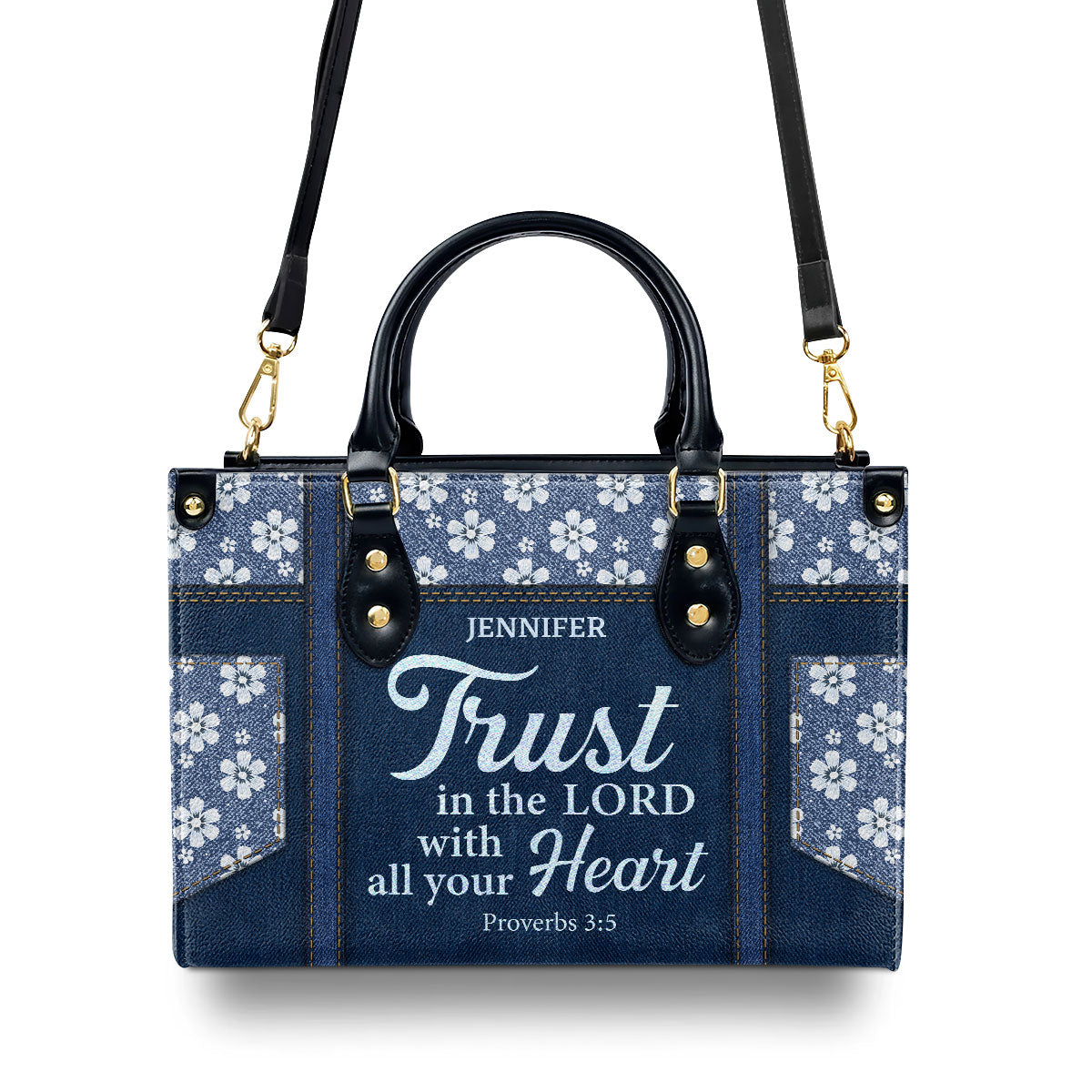 Trust in the Lord - Personalized Leather Handbag GMJSLB200098