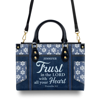 Trust in the Lord - Personalized Leather Handbag GMJSLB200098