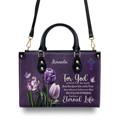 Faith-Inspired - Personalized Leather Handbag GMJSLB200097