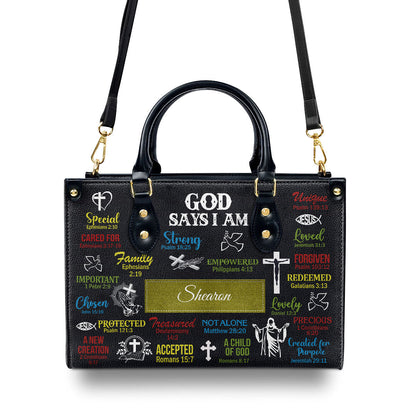 Inspirational Quote - Personalized Leather Bible Cover GMJSLB200002