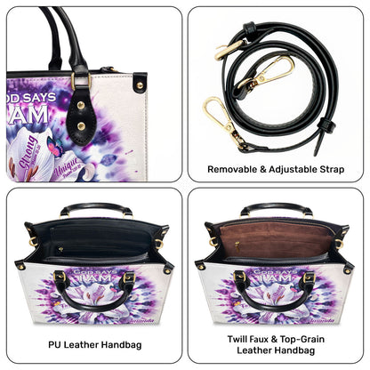 God Says I Am - Personalized Leather Handbag - Gift For Women GMJSLB200007