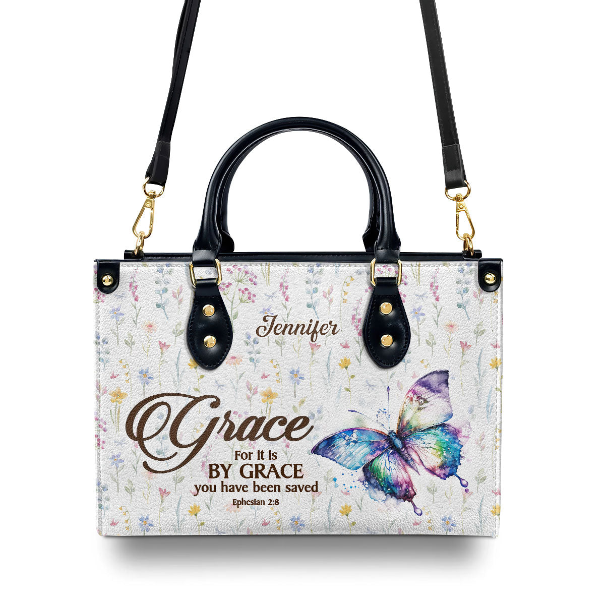 Grace-Inspired - Personalized Leather Handbag GMJSLB200048