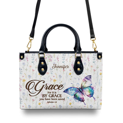 Grace-Inspired - Personalized Leather Handbag GMJSLB200048