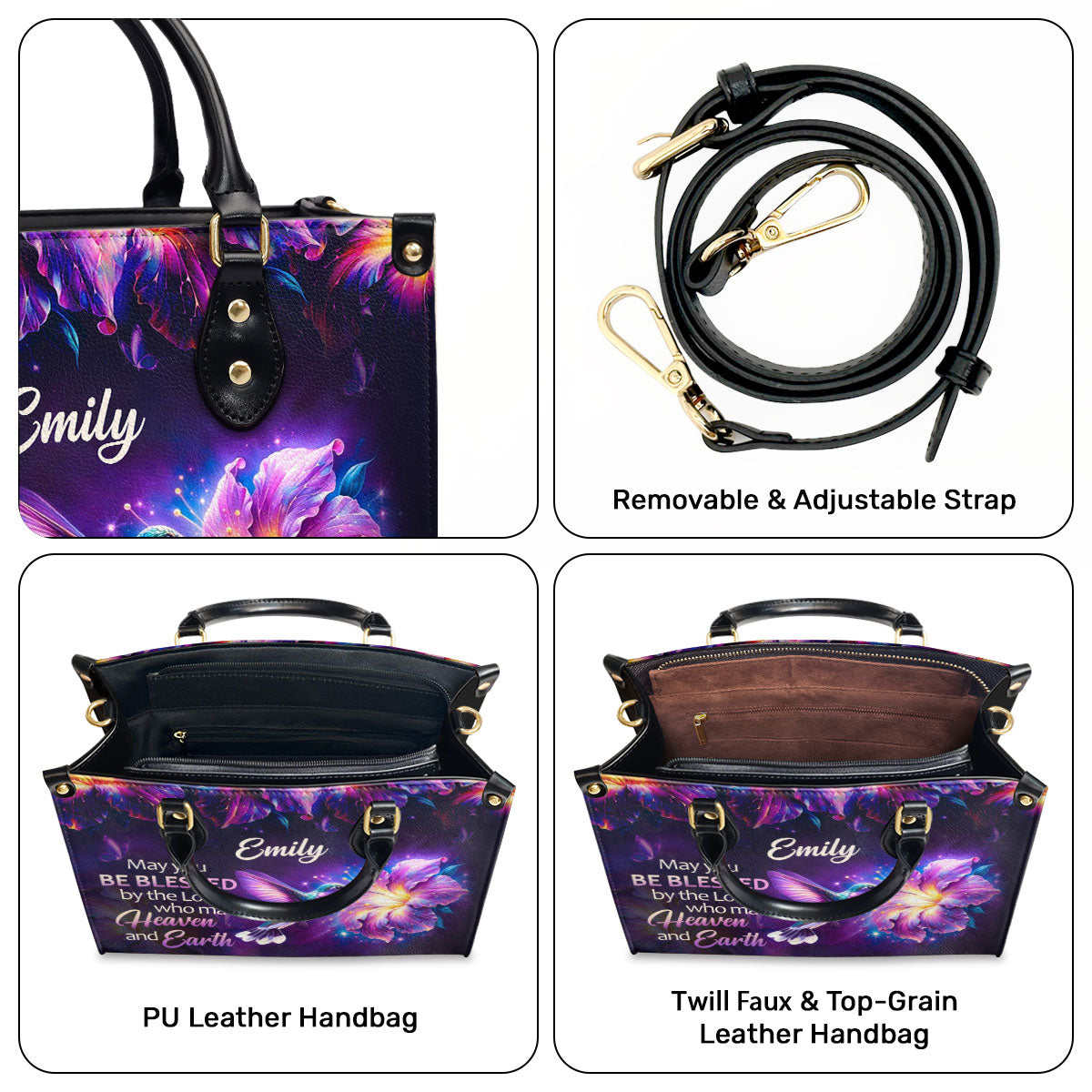Be Blessed - Personalized Leather Handbag GMJSLB200025
