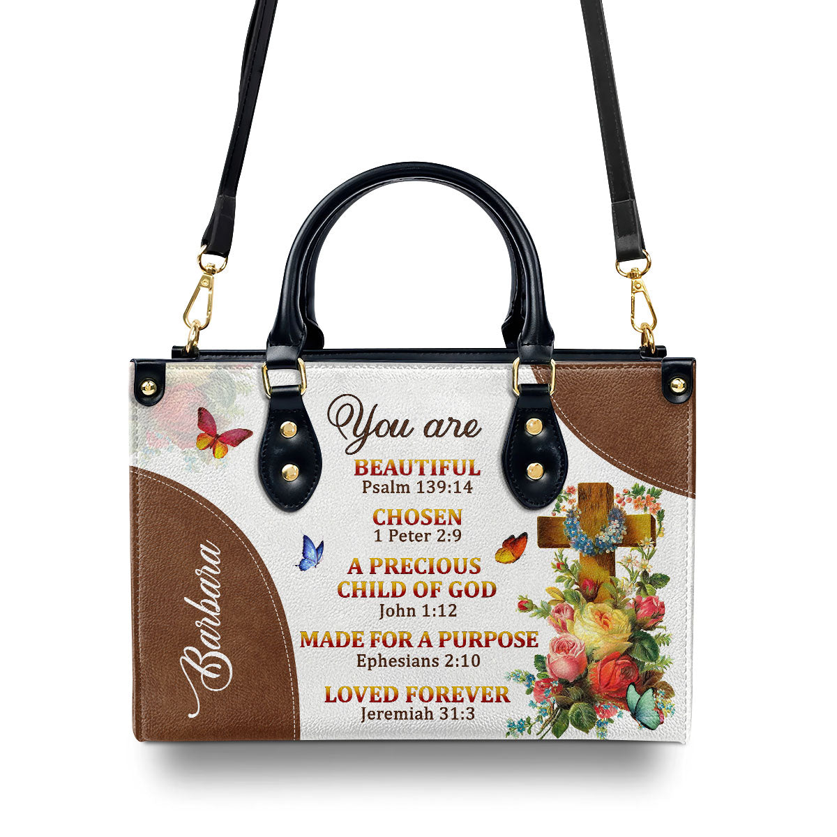 Child Of God - Personalized Leather Handbag GMJSLB200080