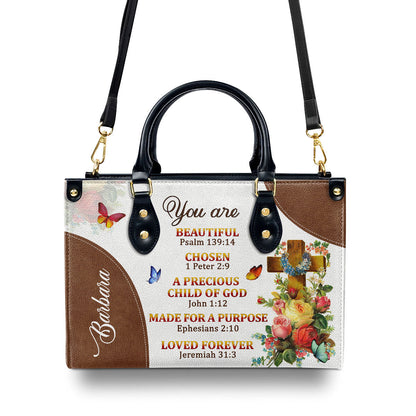Child Of God - Personalized Leather Handbag GMJSLB200080