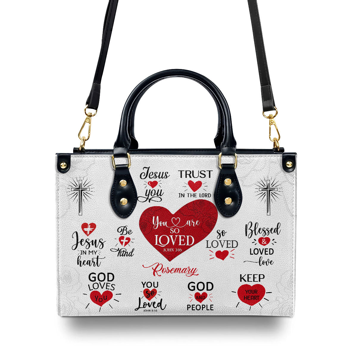 You Are So Loved - Personalized Leather Handbag - Gift for Christian Women GMJSLB200068