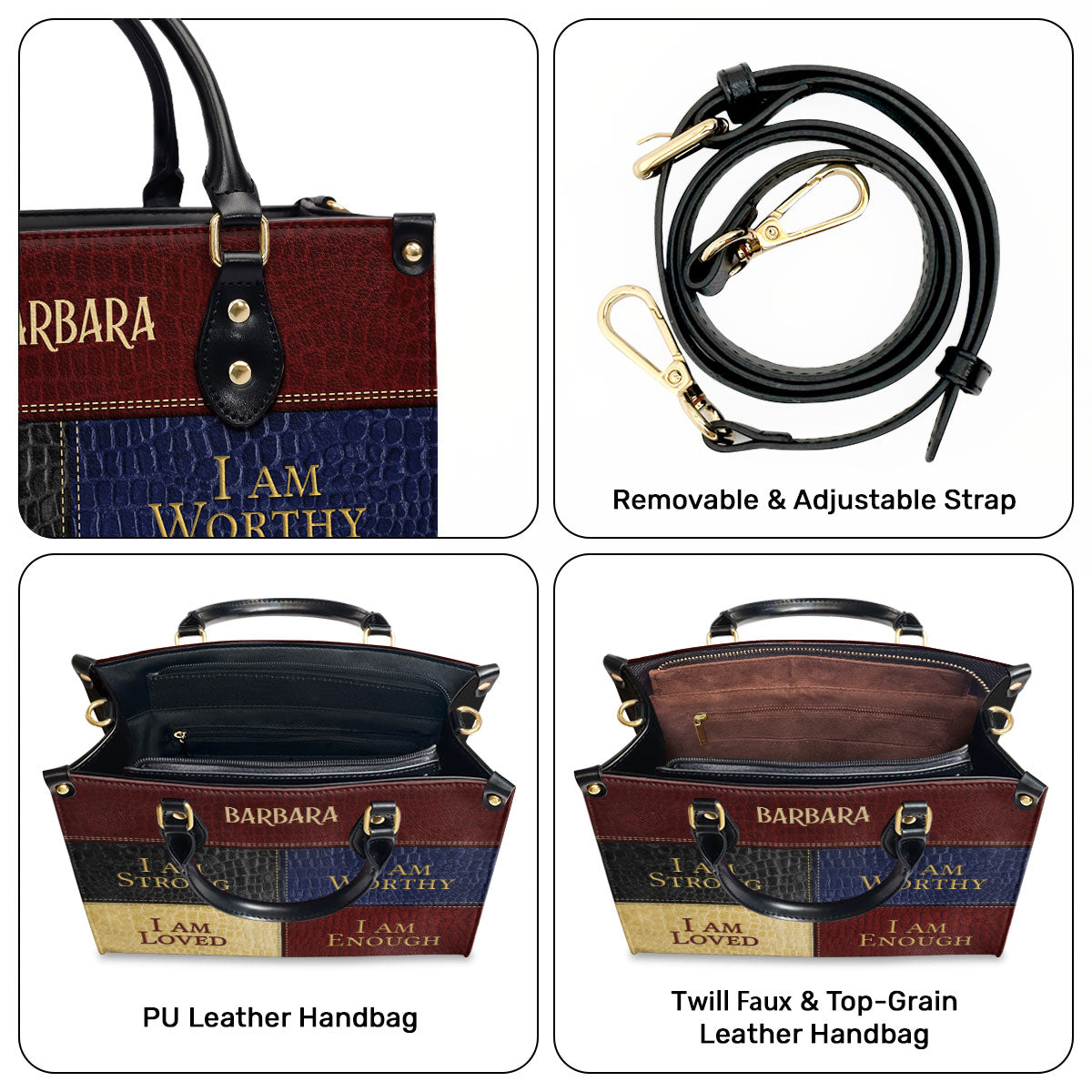 Faith-Inspired - Personalized Leather Handbag GMJSLB200041