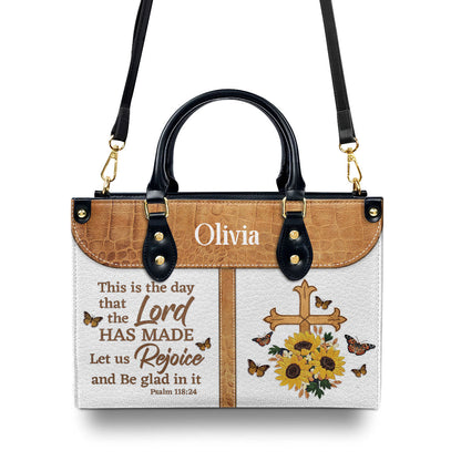 Faith-Inspired Gift - Personalized Leather Handbag GMJSLB200081