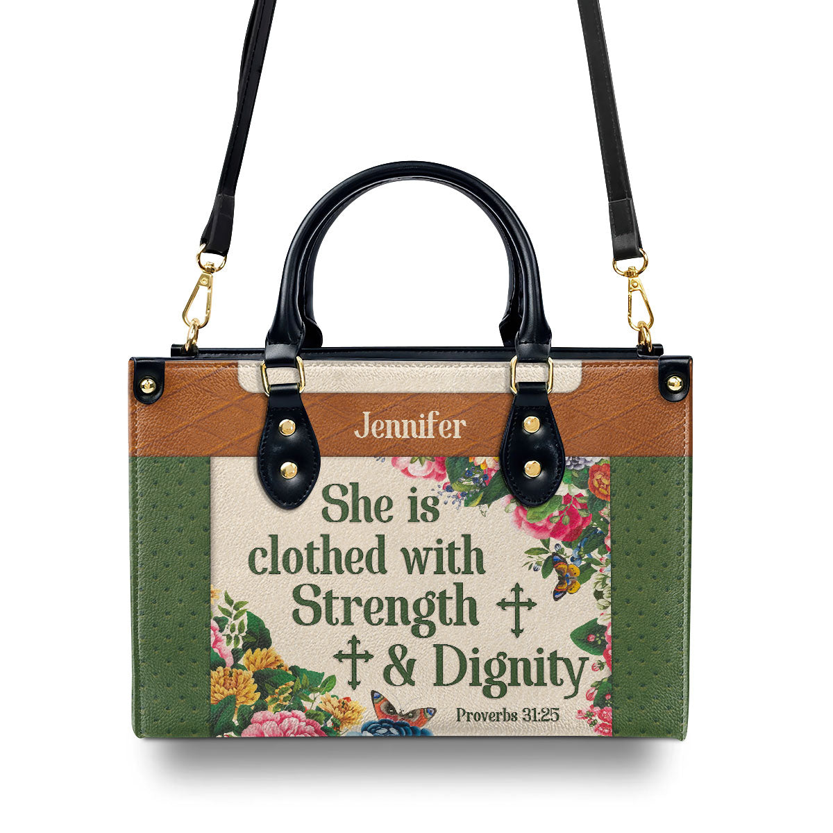 Bible Verse - Personalized Leather Handbag for Women GMJSLB200110