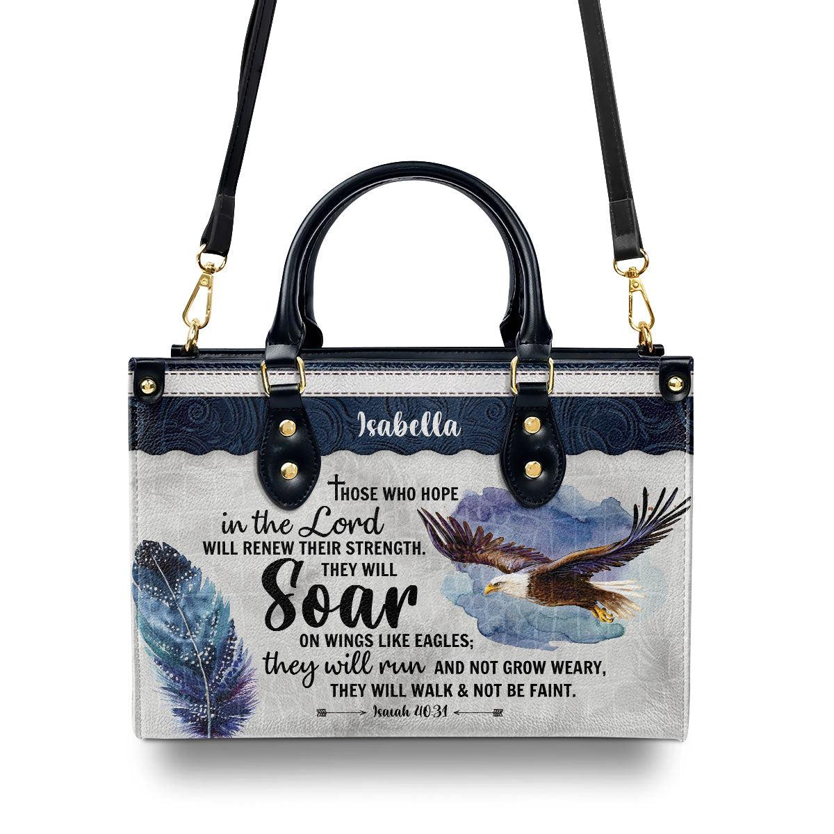 Hope In The Lord - Personalized Leather Handbag GMJSLB200109