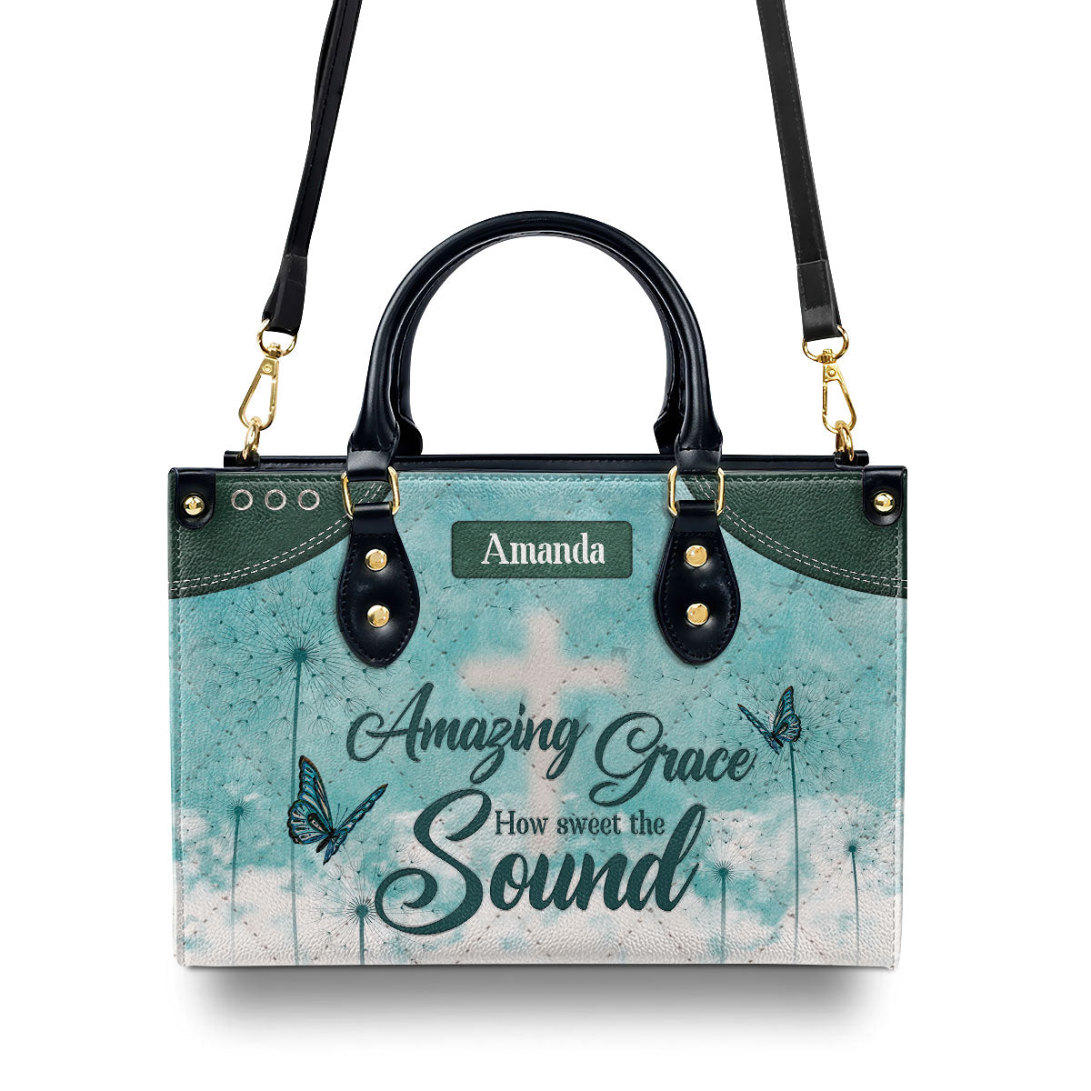 Faith-Inspired Leather Handbag - Personalized Gift for Women GMJSLB200089
