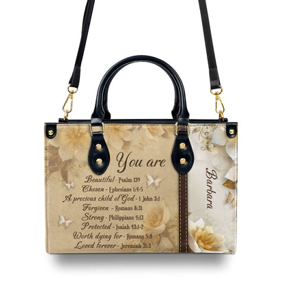 You Are Protected - Personalized Leather Handbag GMJSLB200090