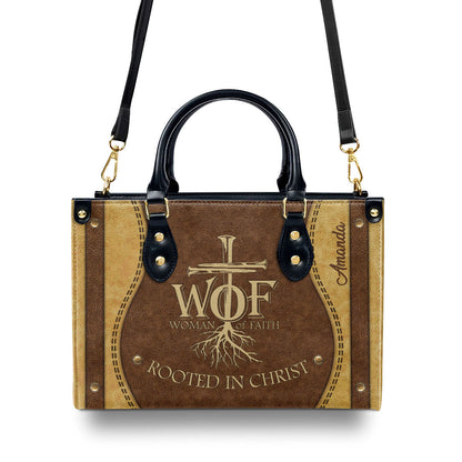 Woman of Faith - Personalized Leather Handbag GMJSLB200081