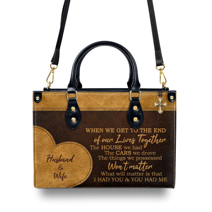 Faith-Inspired - Personalized Leather Handbag GMJSLB200083