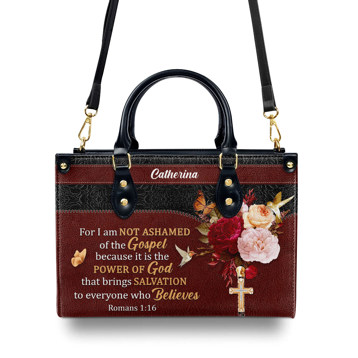Faith-Inspired - Personalized Leather Handbag GMJSLB200080