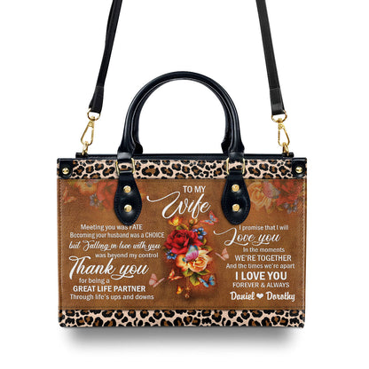 Fate - Personalized Leather Handbag for Her GMJSLB200090