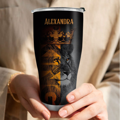 Be Strong and Courageous - Personalized Stainless Steel Tumbler