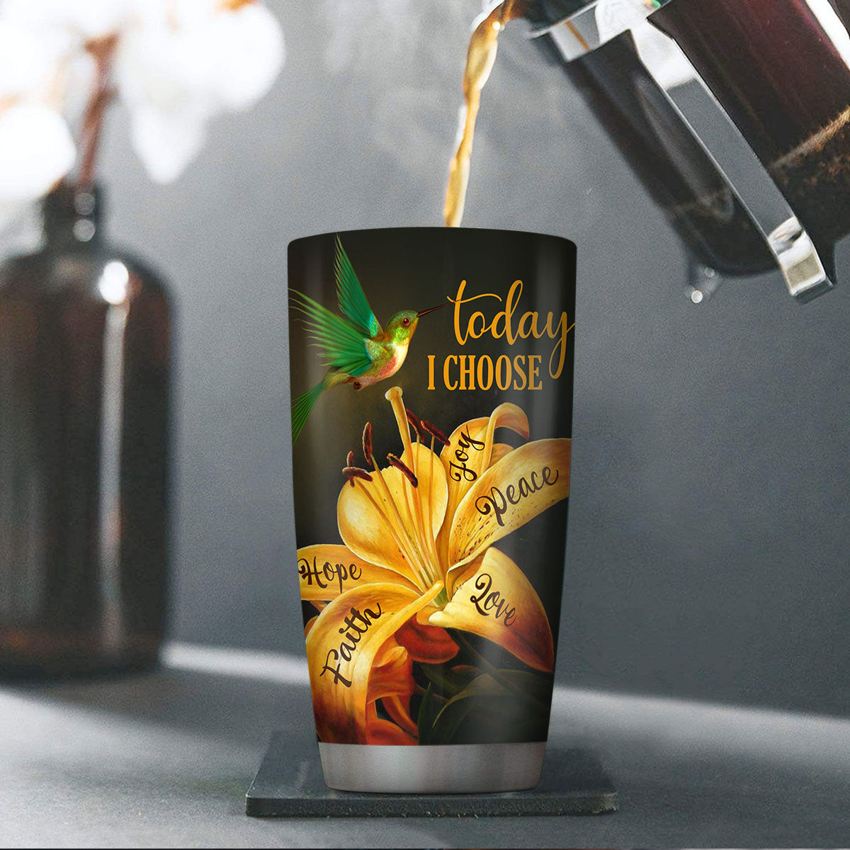 Today I Choose Joy - Personalized Stainless Steel Tumbler