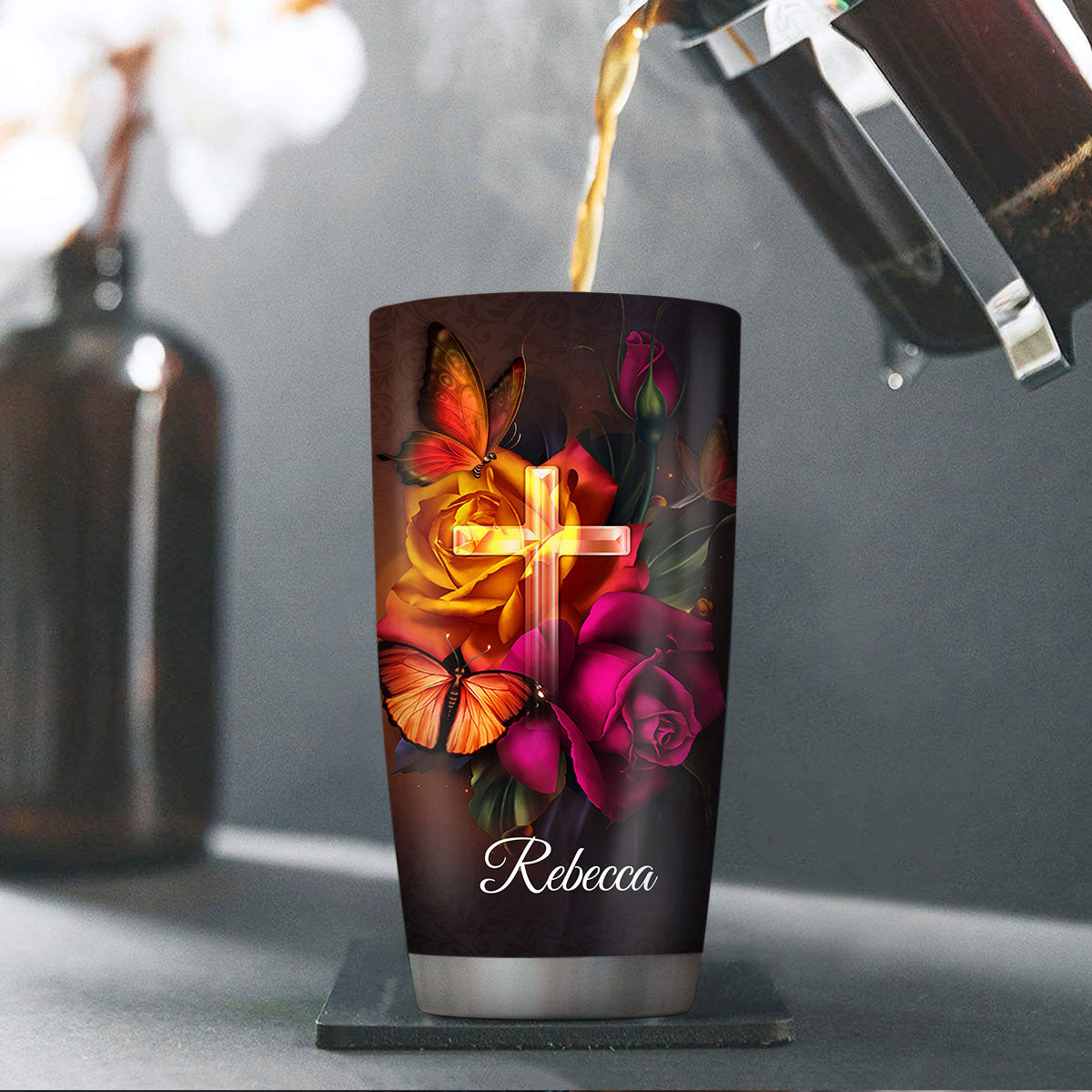 Love The Lord Your God With All Your Heart - Personalized Tumbler