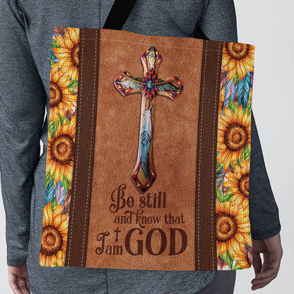Be Still and Know - Tote Bag Psalm 46:10 Faith Gift GTTJS10351