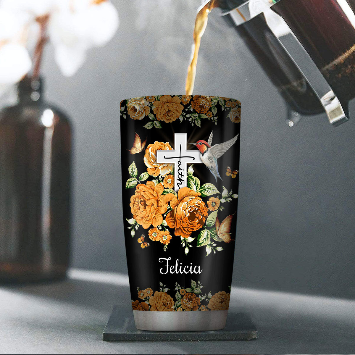 Faith-Inspired - Personalized Stainless Steel Tumbler