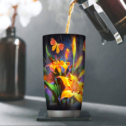 Because He Lives - Inspirational Stainless Steel Tumbler