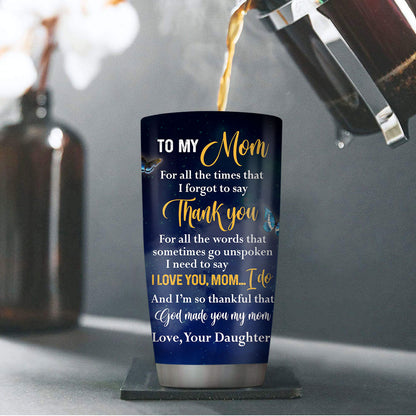 Thankful for You - Personalized Stainless Steel Tumbler