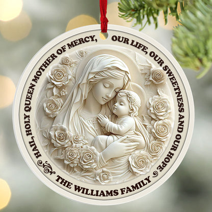 Hail Holy Queen - Personalized Acrylic Ornament GOJS10115