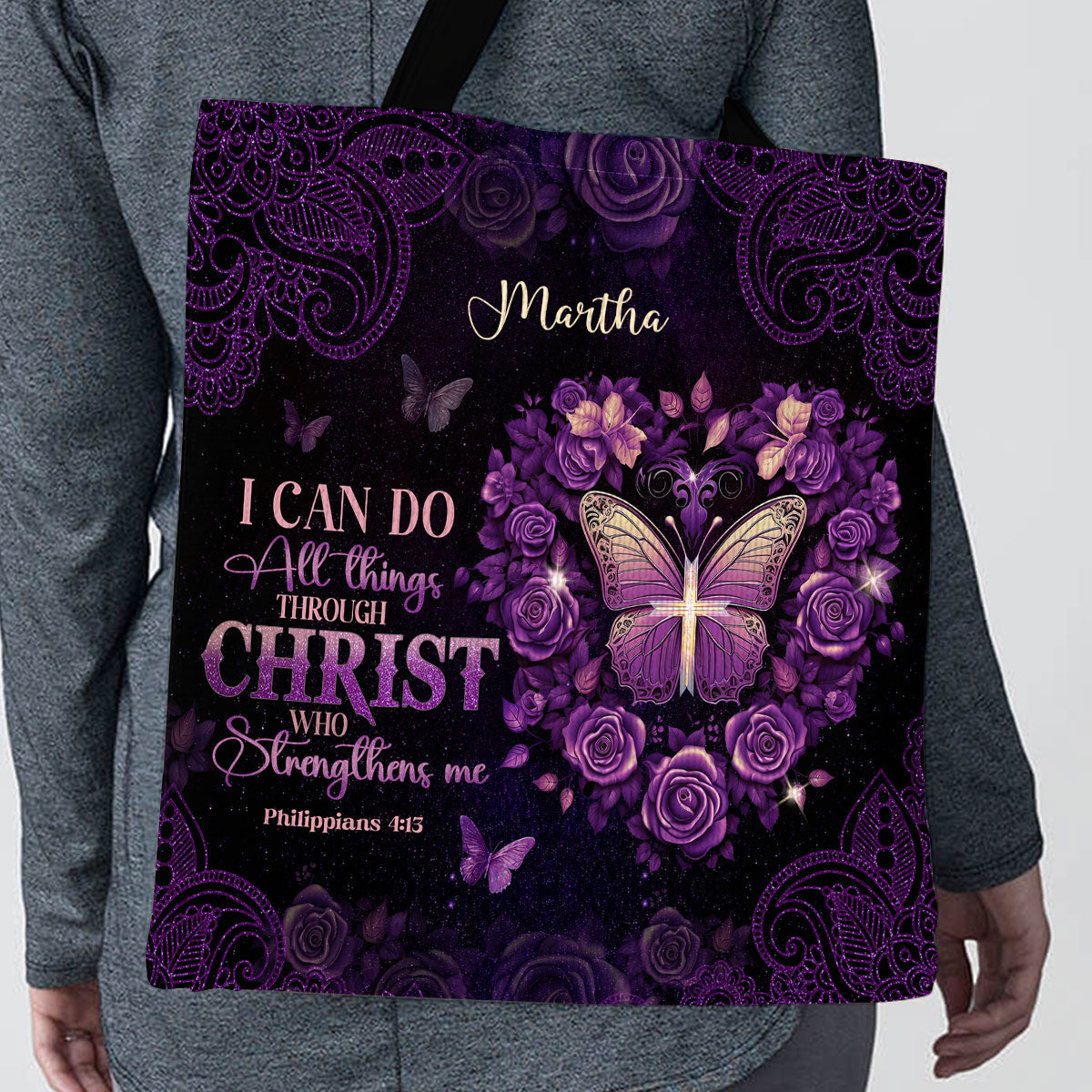 Matthew 5:8 Gift for Women - Personalized Tote Bag GTTJS10247