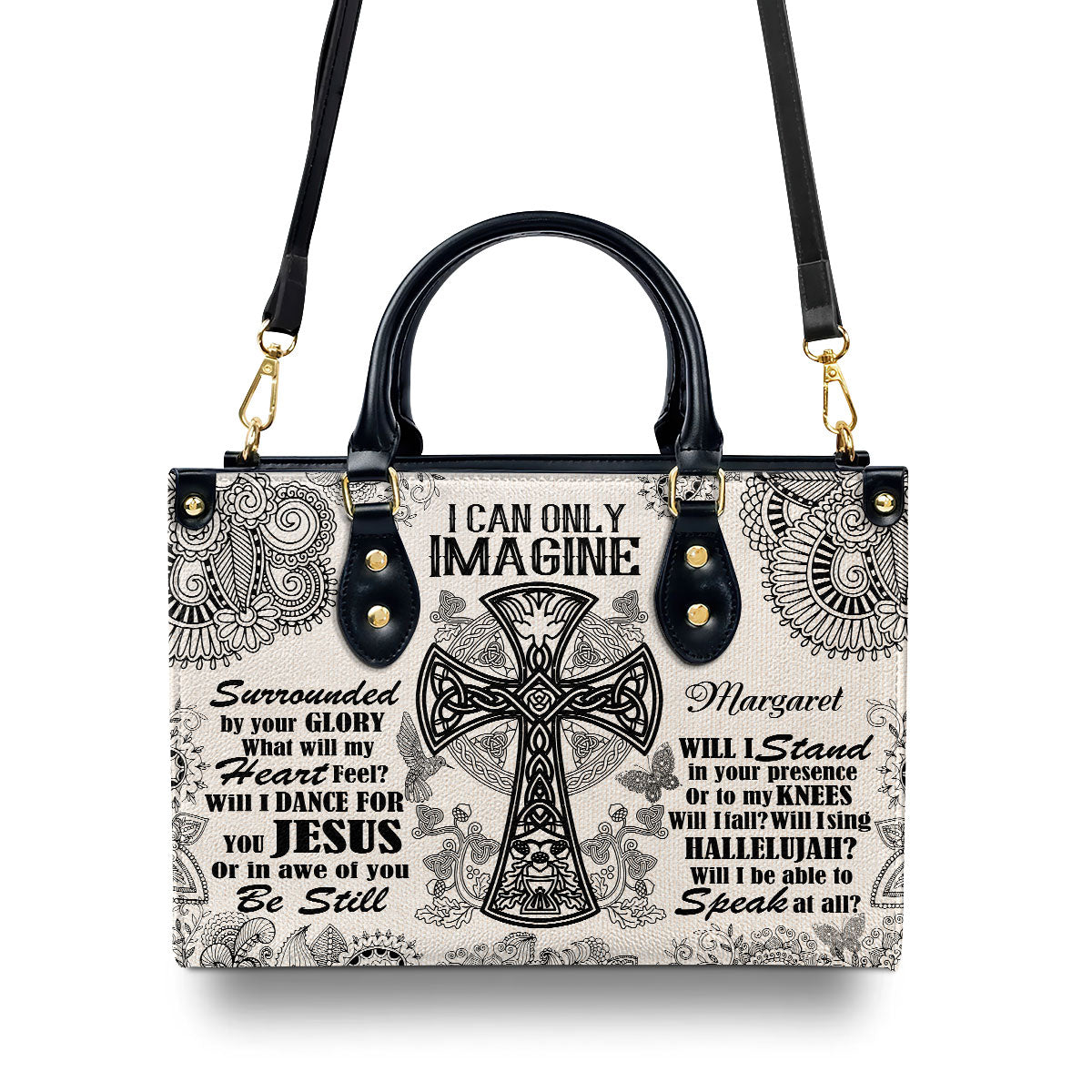 Inspirational Faith - Personalized Leather Handbag GMJSLB200027