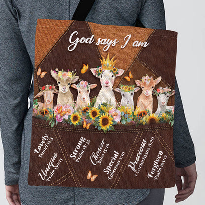 God Says You Are Chosen - Christian Tote Bag GTTJS10342