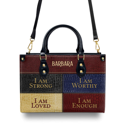 Faith-Inspired - Personalized Leather Handbag GMJSLB200041