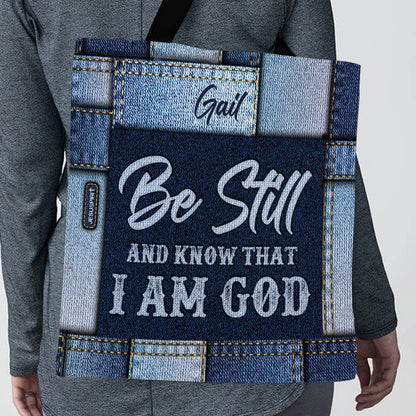 Be Still And Know Christian Faith Tote Bag - Personalized Gift for Her GTTJS10054