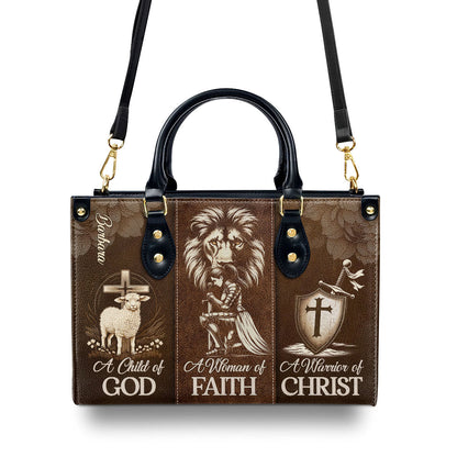 Faith-Inspired Leather Handbag - Personalized Women's Gift GMJSLB200030
