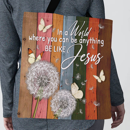 Be Like Jesus - Inspirational Dandelion Tote Bag GTTJS10332