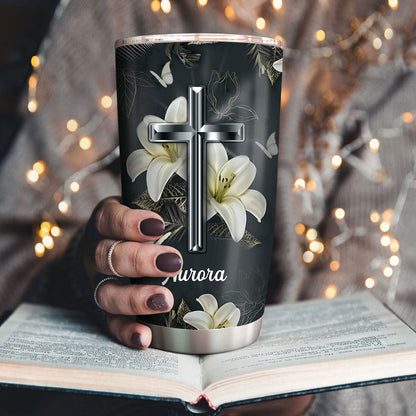 God Says You Are Unique - Personalized Stainless Steel Tumbler 20oz