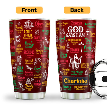Inspirational Scripture - Personalized Stainless Steel Tumbler