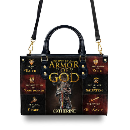 Armor of God - Personalized Leather Handbag - Gift for Women GMJSLB200015
