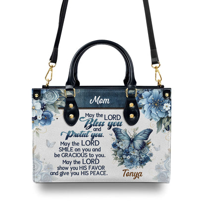 May The Lord Bless You - Personalized Leather Handbag GMJSLB200003