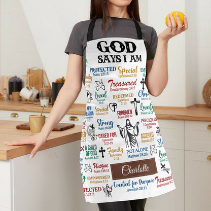 What God Says About You - Personalized Kitchen Apron