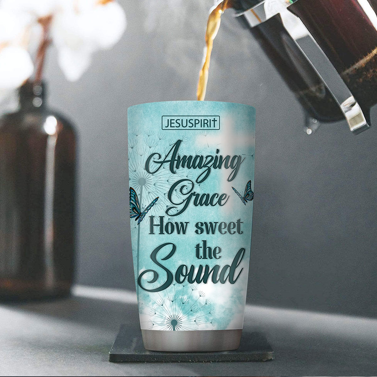 Amazing Grace - Personalized Stainless Steel Tumbler