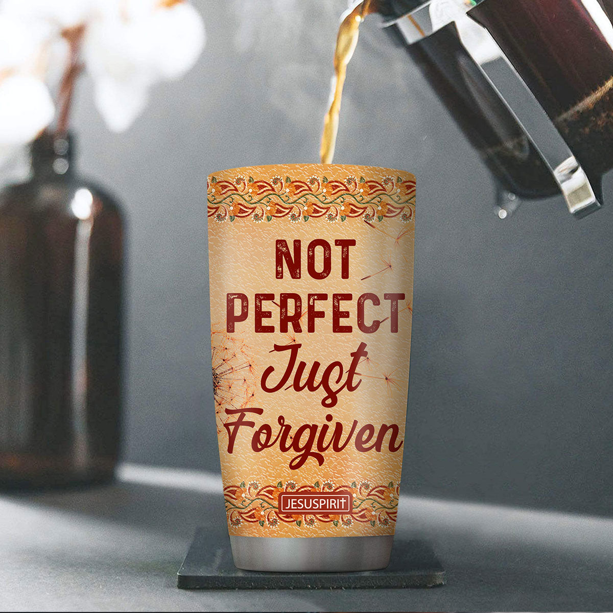 Just Forgiven - Personalized Stainless Steel Tumbler